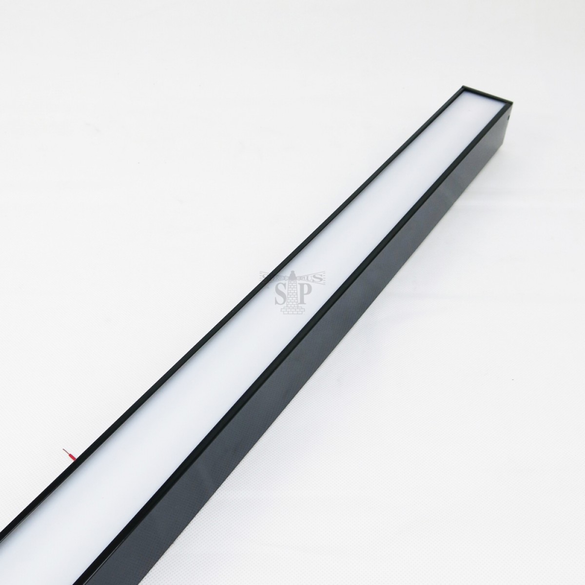 BTGLUX 4ft LED Single Circuit Linear-Series Opal Diffuser Casing (Black